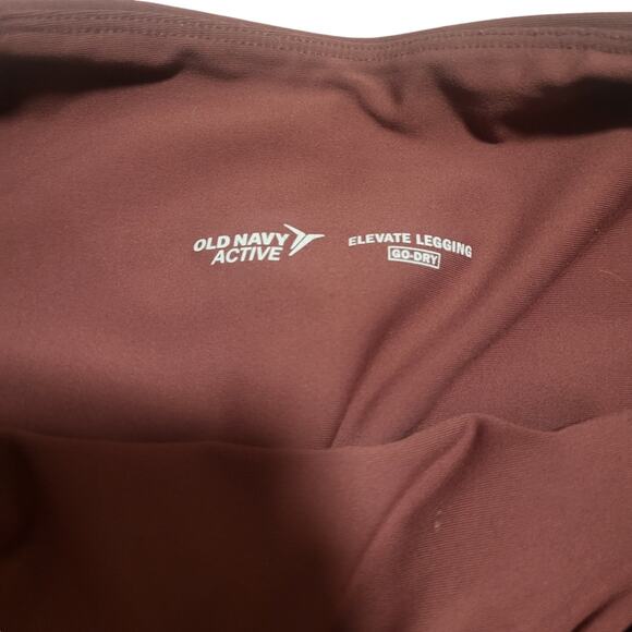 Old Navy active elevate go dry legging in reddish brown, no size tag - Picture 5 of 5
